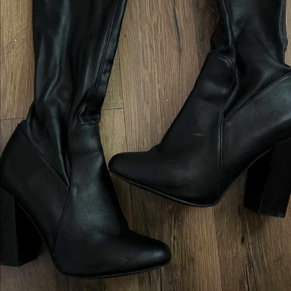 Steve Madden Black Over-the-Knee Boots 5.5 - Picture 8 of 9